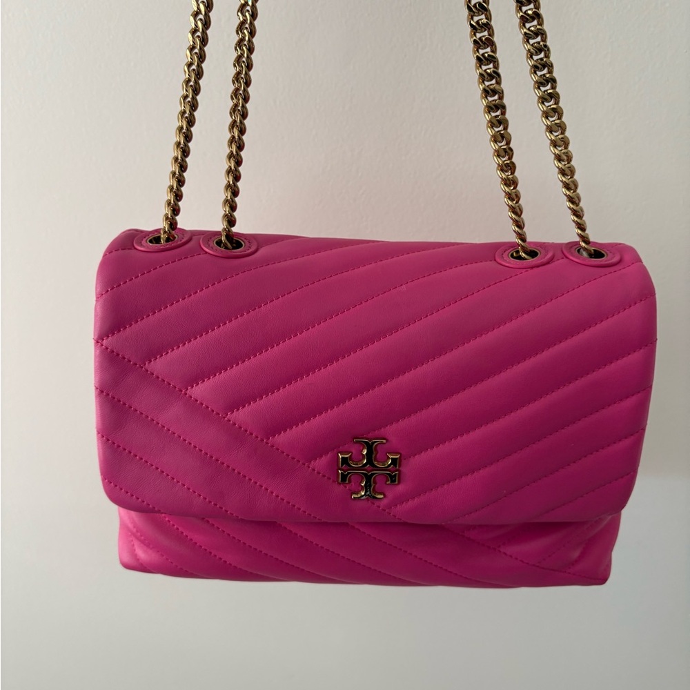 Tory Burch Fuchsia Quilted Shoulder Bag
